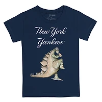 T-shirt Stega bleu marine pour tout-petit, motif petit navet, des Yankees de New York
