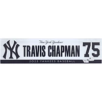 Travis Chapman New York Yankees Player-Issued #75 Nameplate de la saison 2023 de la MLB
