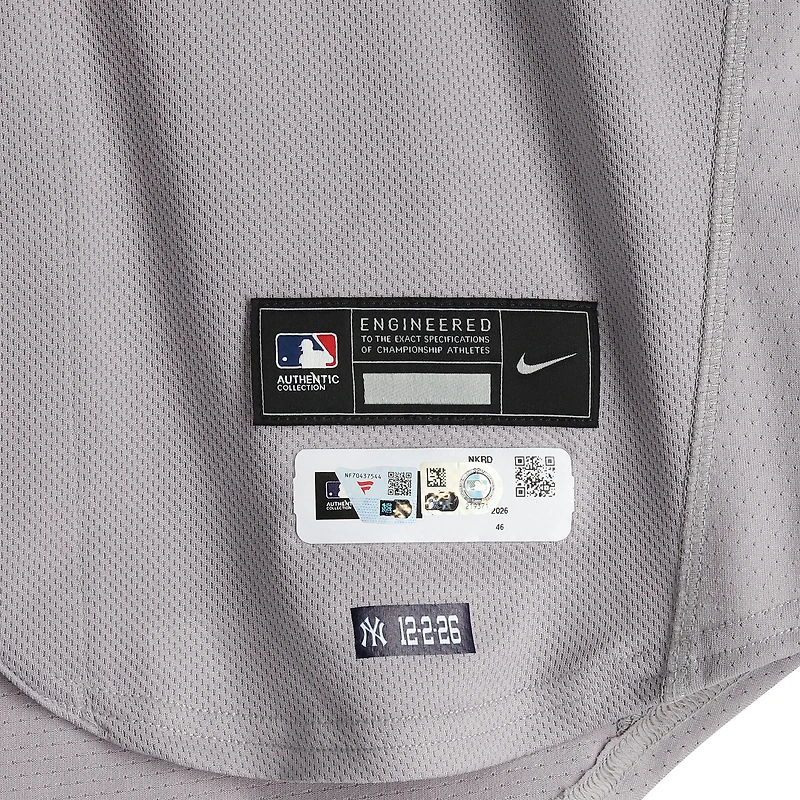 Trent Grisham New York Yankees Game-Used #12 Gray Nike Jersey vs. Texas Rangers on April 29, 2026