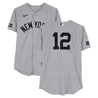 Trent Grisham New York Yankees Game-Used #12 Gray Nike Jersey vs. Texas Rangers on April 29, 2026