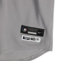 Maillot gris Nike n° 12 porté par Trent Grisham (New York Yankees) lors du match contre les Blue Jays de Toronto le 4 octobre 2025 - 1er match de la série de division de la Ligue américaine