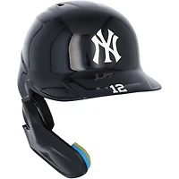 Trent Grisham New York Yankees Game-Used #12 Navy Batting Helmet vs. Milwaukee Brewers on March 27, 2025