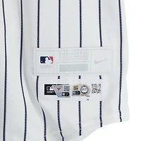 Trent Grisham New York Yankees Game-Used #12 White Pinstripe Jersey vs. Miami Marlins on April 3, 2026