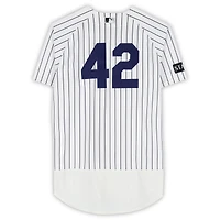Trent Grisham New York Yankees Game-Used #42 White Pinstripe Jersey vs. Los Angeles Angels on April 15, 2026 - Jackie Robinson Day