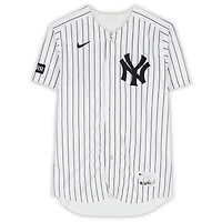 Trent Grisham New York Yankees Game-Used #42 White Pinstripe Jersey vs. Los Angeles Angels on April 15, 2026 - Jackie Robinson Day