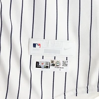 Trent Grisham New York Yankees Game-Used #42 White Pinstripe Jersey vs. Los Angeles Angels on April 15, 2026 - Jackie Robinson Day