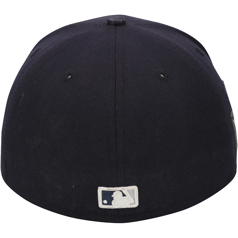 Casquette New Era bleu marine portée par Trent Grisham des Yankees de New York contre les Dodgers de Los Angeles le 30 octobre 2024 - Match 5 des Séries mondiales