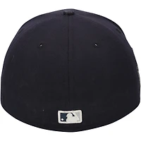 Casquette New Era bleu marine portée par Trent Grisham des Yankees de New York contre les Dodgers de Los Angeles le 30 octobre 2024 - Match 5 des Séries mondiales