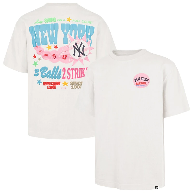 Unisex '47 Cream New York Yankees Turnpike Chuck Foundation T-Shirt