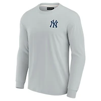 Unisex Fanatics Gray New York Yankees Elements Super Soft Long Sleeve T-Shirt