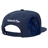 Casquette unisexe Mitchell & Ness bleu marine New York Yankees à logo latéral
