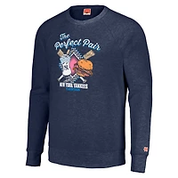 Unisex MLB x Guy Fieri’s Flavortown  Navy New York Yankees Tri-Blend Pullover Sweatshirt