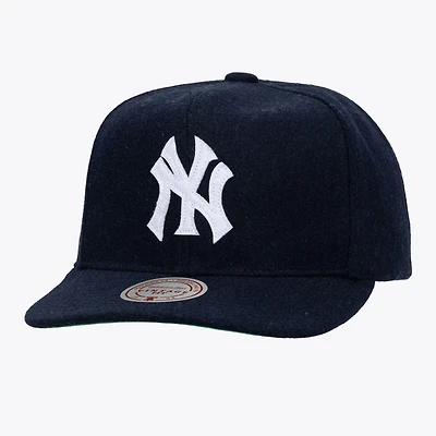 Unisex   Navy New York Yankees Vintage Fit Melton Wool Adjustable Hat