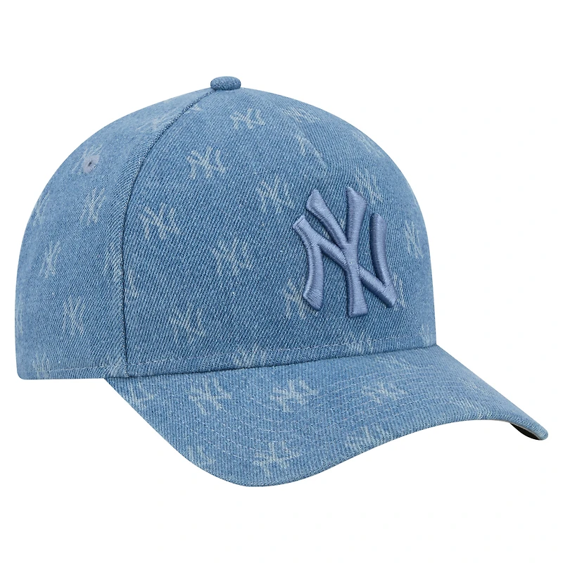 Casquette unisexe New Era Denim New York Yankees A-Frame 9FORTY ajustable
