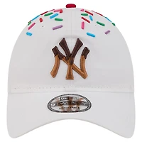 Unisex New Era  White New York Yankees Sprinkle 9TWENTY Adjustable Hat