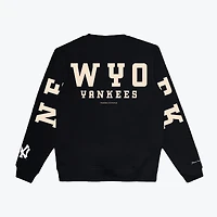 Unisex Peace Collective Black New York Yankees Spirit Crewneck Sweatshirt