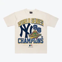 Unisex Peace Collective  Cream New York Yankees 1996 World Series Champions Heavyweight T-Shirt