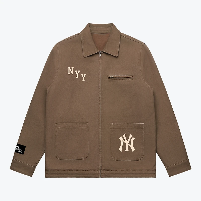 Unisex Peace Collective Walnut New York Yankees Heavyweight Work Jacket