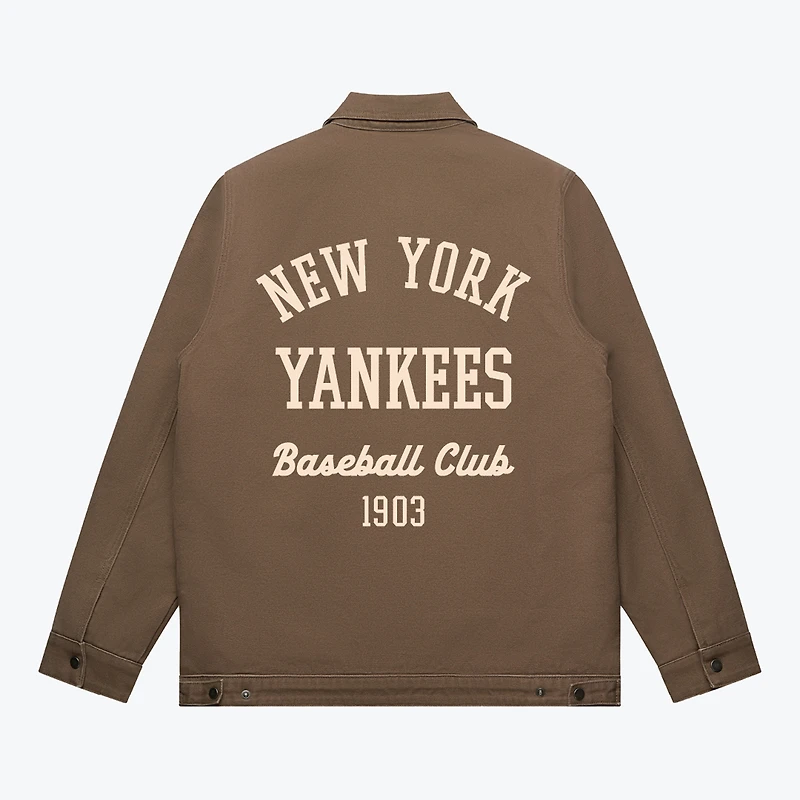 Unisex Peace Collective Walnut New York Yankees Heavyweight Work Jacket