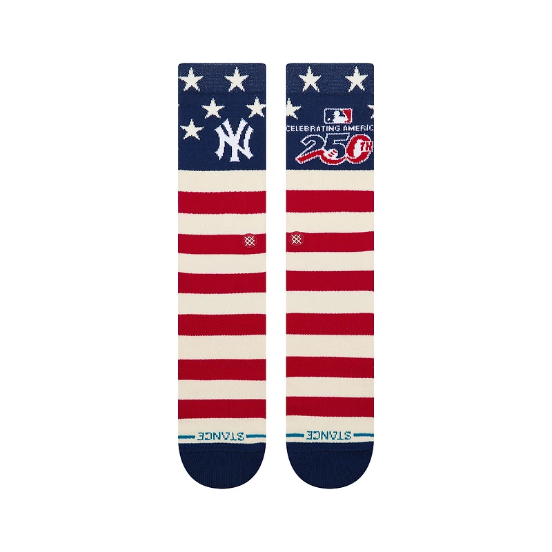 Chaussettes unisexes Stance New York Yankees American's 250e anniversaire