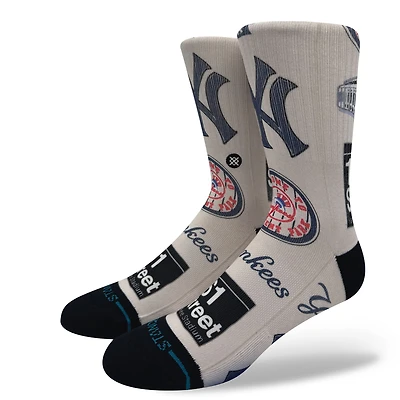 Chaussettes unisexes Stance New York Yankees Local Crew