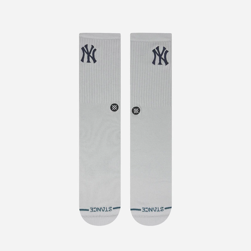 Chaussettes unisexes en tricot à crête blanche Stance New York Yankees