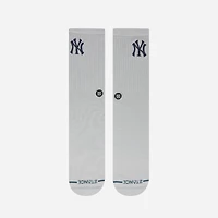 Chaussettes unisexes en tricot à crête blanche Stance New York Yankees