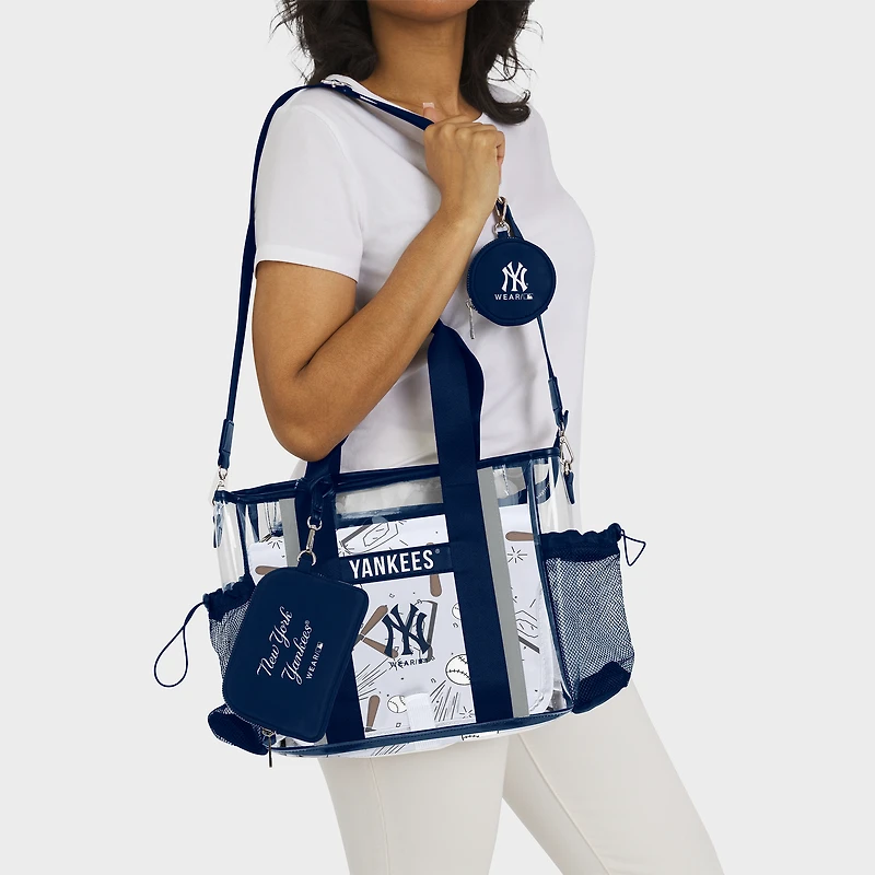 WEAR by Erin Andrews New York Yankees Clear Stadium Baby Bag