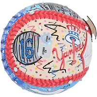 Ballon de baseball autographié par Whitey Ford des Yankees de New York - Illustration de Charles Fazzino - GL68085508