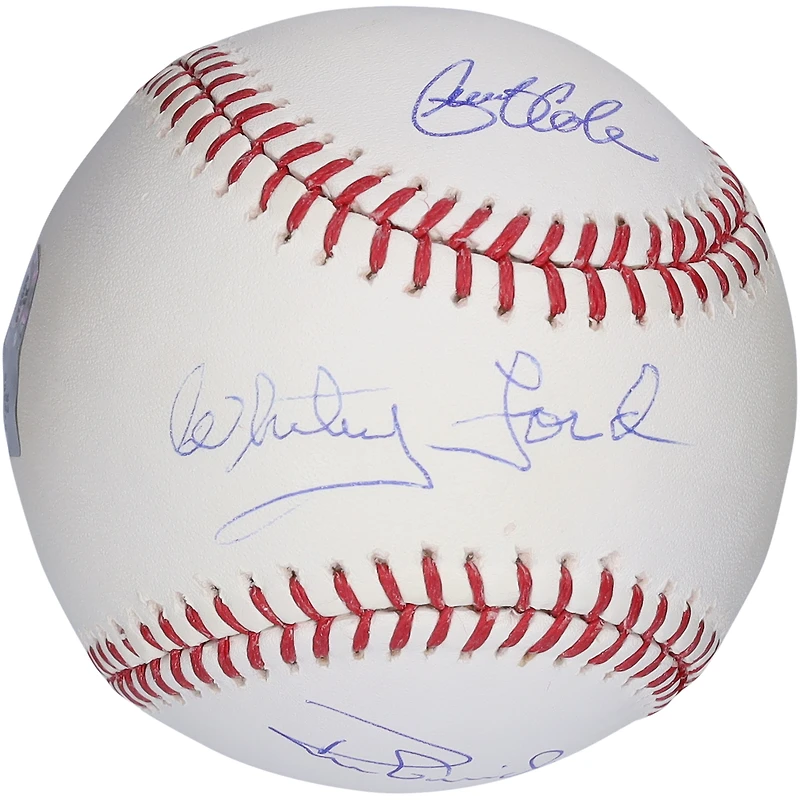 Ballon de baseball autographié par Whitey Ford, Ron Guidry et Gerrit Cole des Yankees de New York