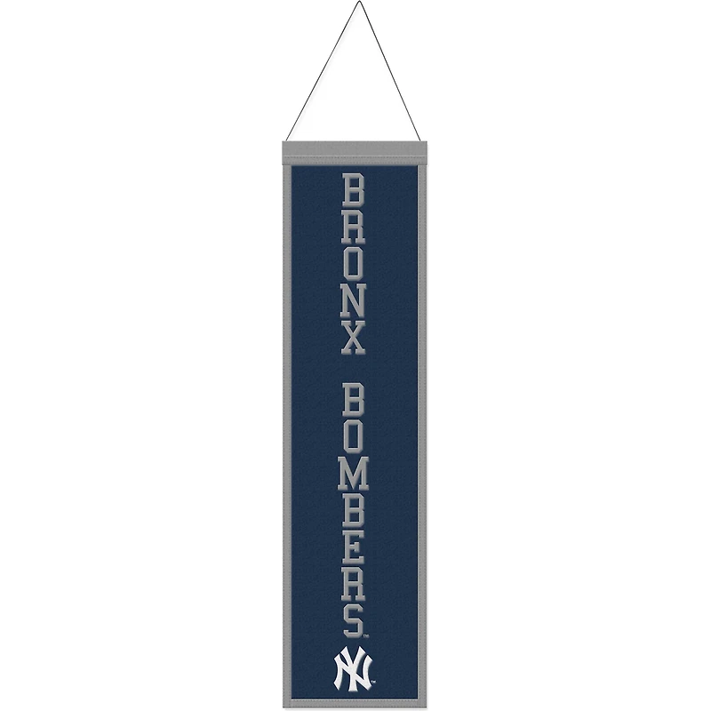 WinCraft New York Yankees 8" x 32" Bannière en laine avec slogan