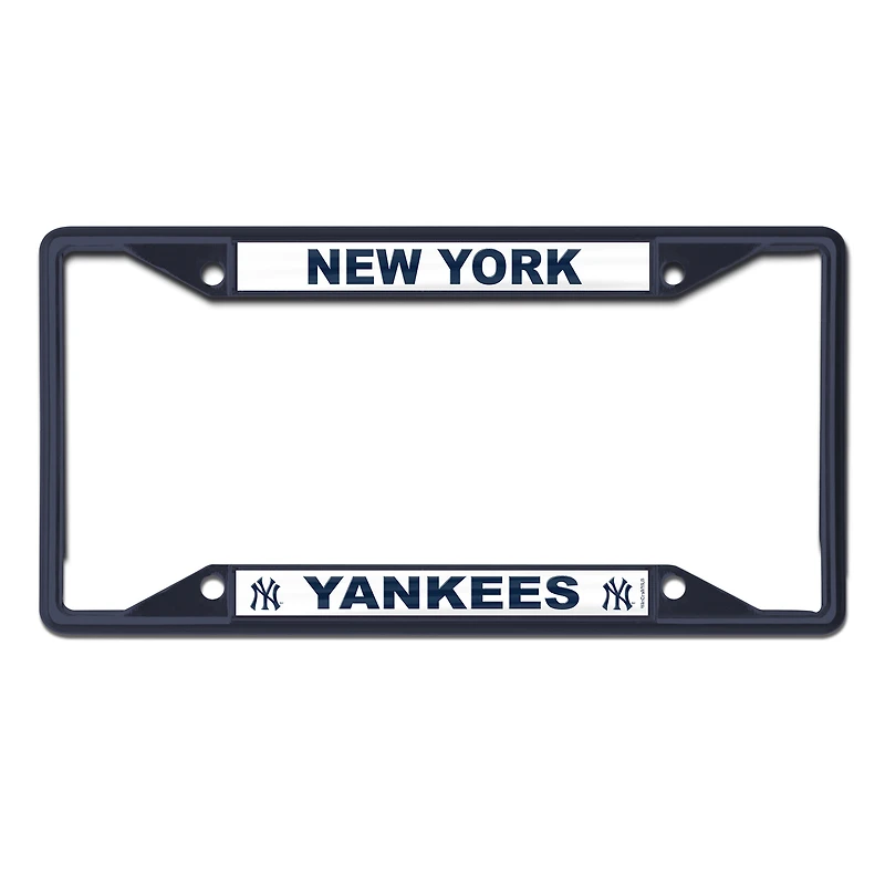 Cadre de plaque d'immatriculation en métal WinCraft New York Yankees