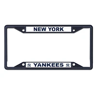 Cadre de plaque d'immatriculation en métal WinCraft New York Yankees