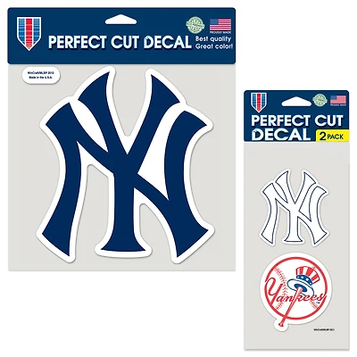 Lot de deux autocollants WinCraft New York Yankees Perfect Cut