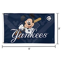 WinCraft New York Yankees Single-Sided 3' x 5' Deluxe Disney Flag