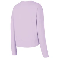 Women's Concepts Sport  Lavender New York Yankees Elevation Tri-Blend Long Sleeve Top & Shorts Set