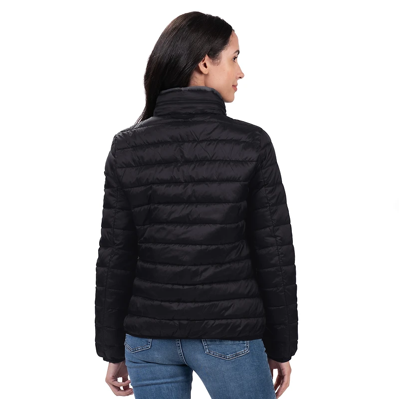 Veste zippée G-III 4Her par Carl Banks pour femme, noire, motif New York Yankees