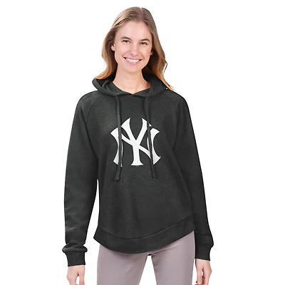Women's G-III 4Her by Carl Banks  Navy New York Yankees Jordan Angel Raglan Fleece Pullover Hoodie