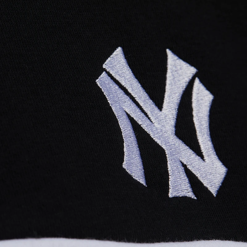 Pull zippé quart de tour noir pour femme Mitchell & Ness New York Yankees Cooperstown Collection