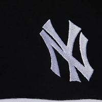 Pull zippé quart de tour noir pour femme Mitchell & Ness New York Yankees Cooperstown Collection