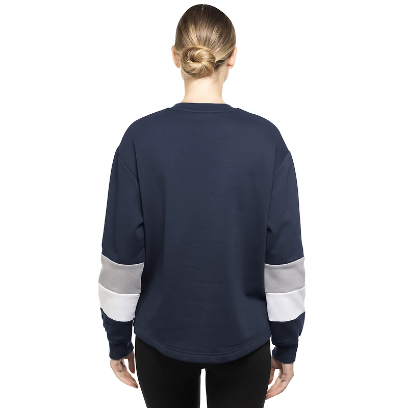 Sweat-shirt ras du cou New Era bleu marine York Yankees Gameday pour femme