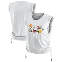 Women's WEAR by Erin Andrews  Heather Gray New York Yankees Cinched Tank Top