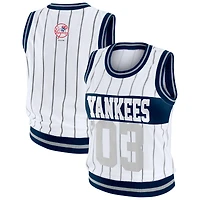 Women's WEAR by Erin Andrews  White New York Yankees Sporty Tank Top
