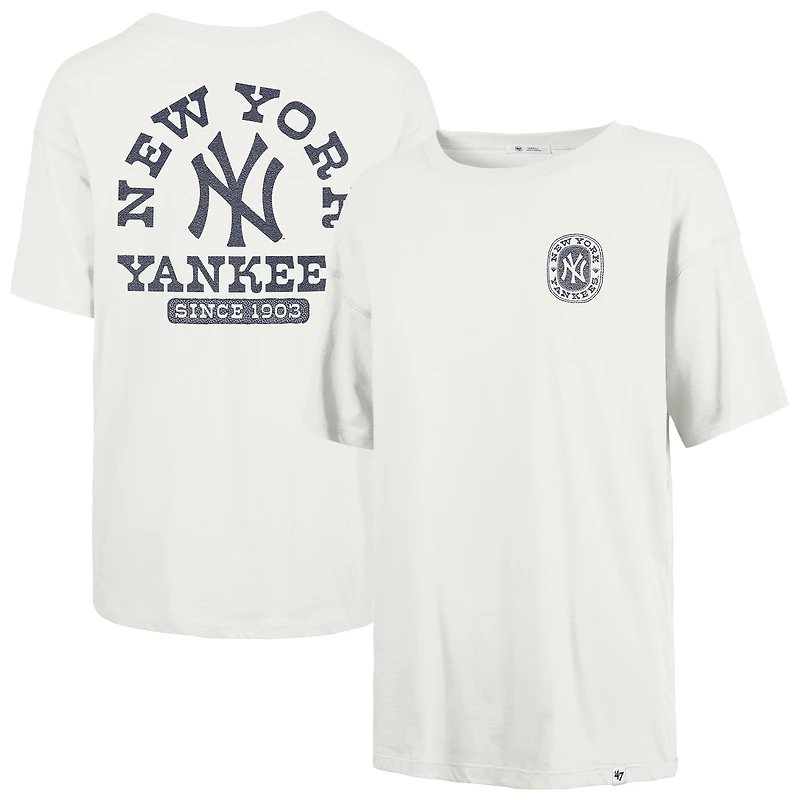 Women's '47 Natural New York Yankees Back Canyon Sadie T-Shirt