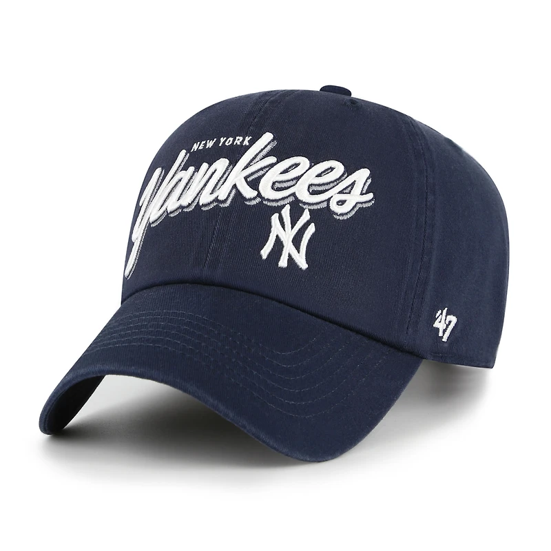 Casquette ajustable Ariana Clean Up bleu marine 47 des Yankees de New York pour femme