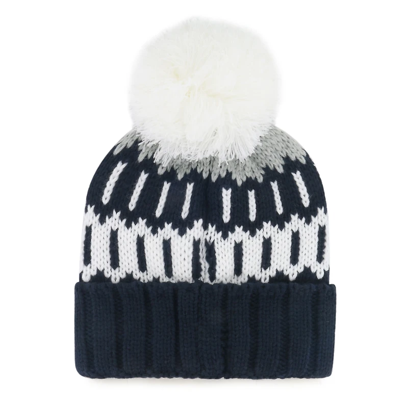 Women's '47  Navy New York Yankees Felicity Cuffed Knit Hat with Pom