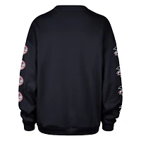 Sweat-shirt oversize en polaire à col rond « Go Big » des Yankees de New York, bleu marine, modèle 47, pour femme