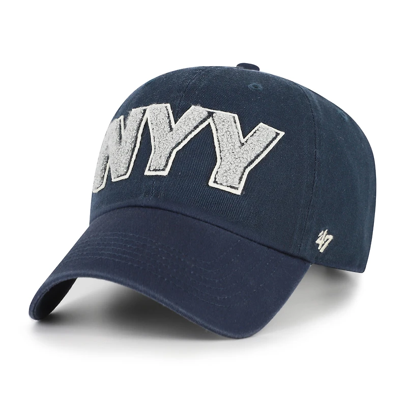 Women's '47  Navy New York Yankees Zoey Clean Up Adjustable Hat