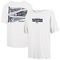 T-shirt Sadie pour femme, motif nœud papillon et bannière des Yankees de New York, année 1947
