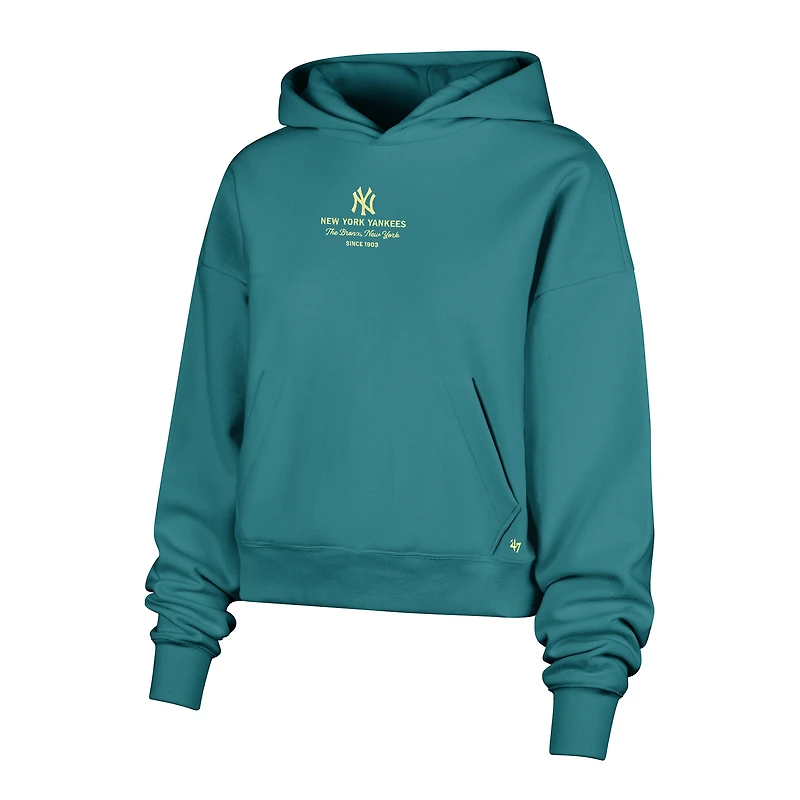 Sweat à capuche Anderson Foundation « 47 Teal New York Yankees Contemporary Basics » pour femme